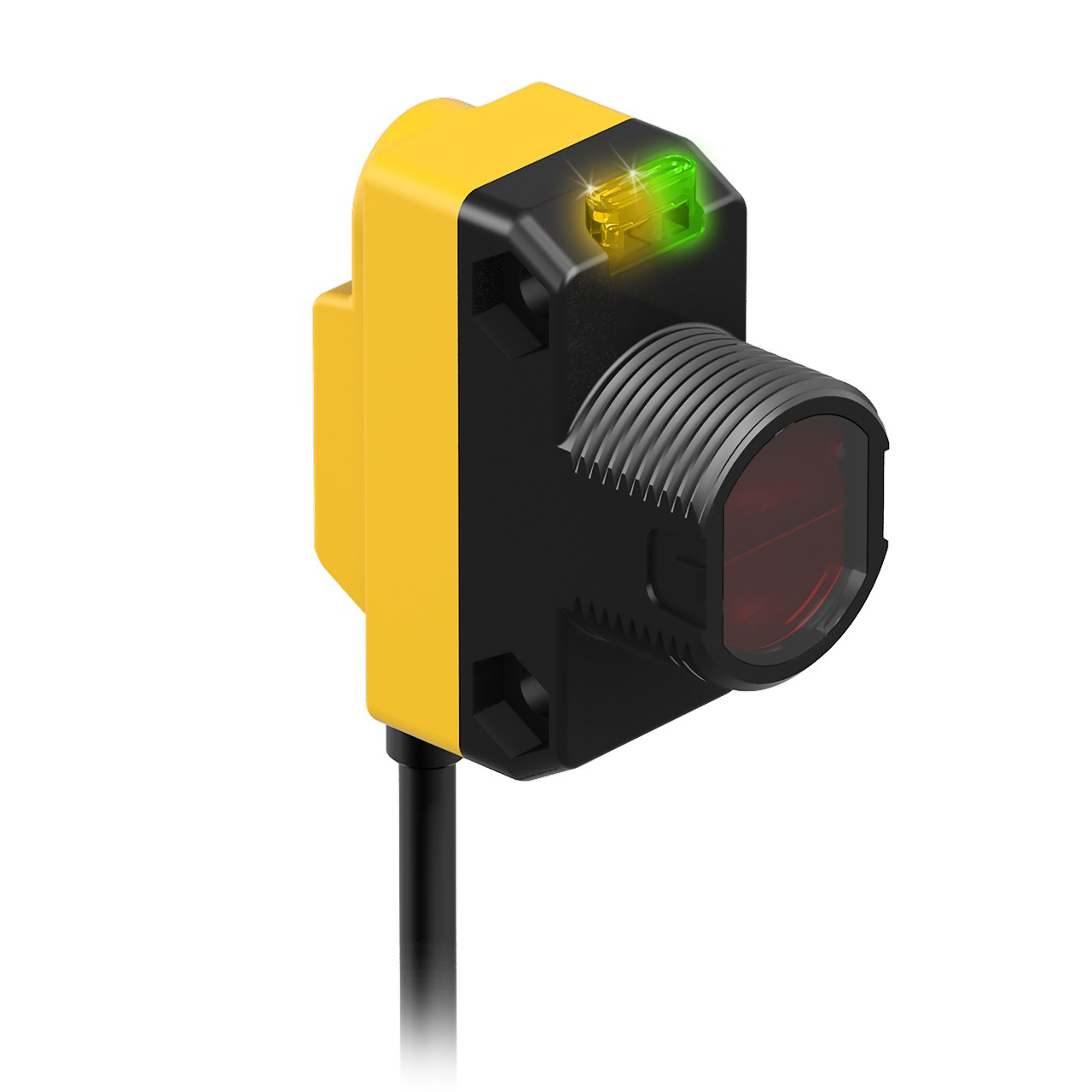 Banner Engineering Photoelectric Sensor; Polar Retro; Rectangular; 3.5m Range; 10-30VDC; PNP; LO/DO Configurable; M12 Pigtail QD